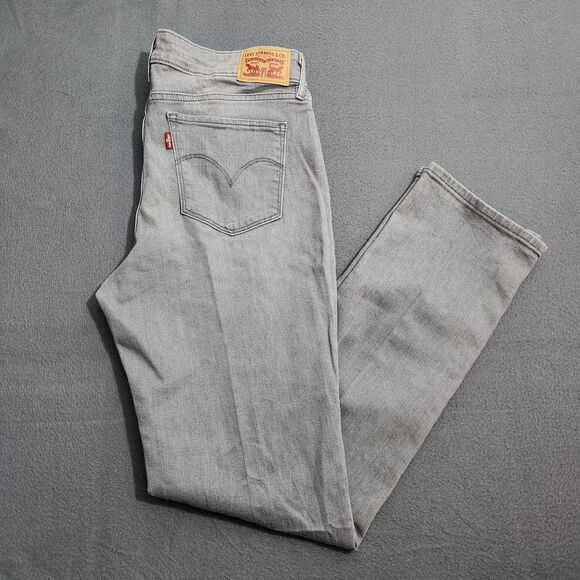 Levi's 712 Women 31 Gray Mid Rise Slim Jeans - Picture 2 of 13